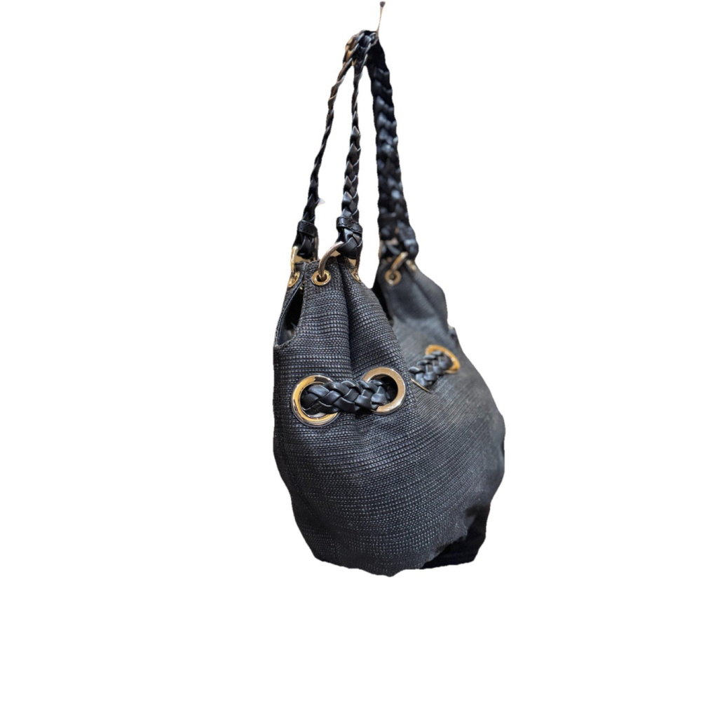Michael Kors Camden Large Straw Tote Trimmed In Leather - Picture 6 of 15